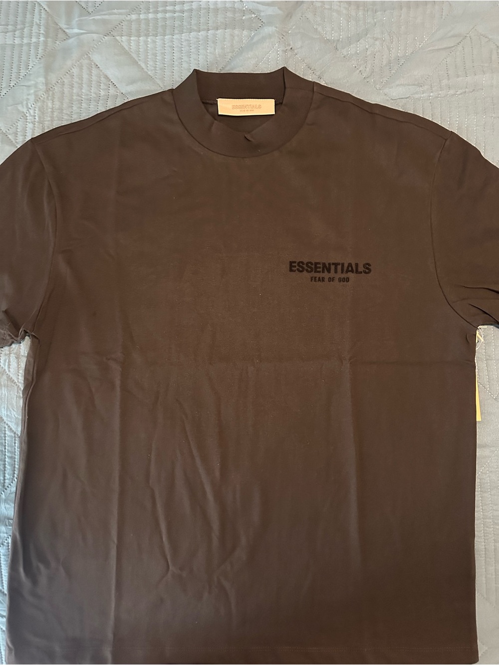 Fear of God ESSENTIALS Short-Sleeve Tee in Black (stretch limo)